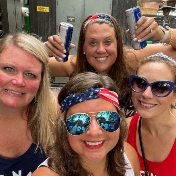 a group of people posing for the camera