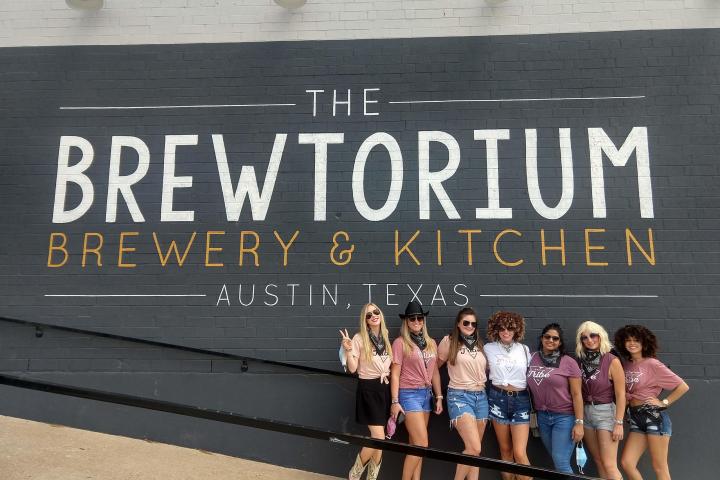 a group of people posing for a picture